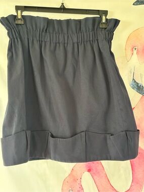 BCBGeneration Navy Textured Knit Skirt size 10